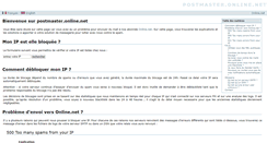 Desktop Screenshot of postmaster.online.net